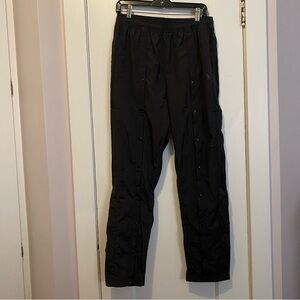 Adidas Women’s Black Front Snap Pants Multi sport Track Size M